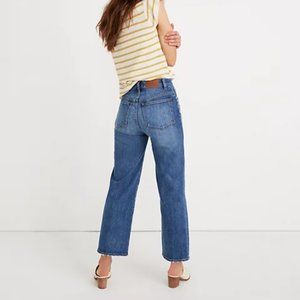 Madewell Slim Wide Leg Crop Jeans